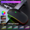 Souris optique sans fil BT 2-en-1 double mode Souris ergonomique portable rechargeable avec interface USB Style programmable pour ordinateur portable – Image 5