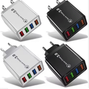 Chargeur mural universel 5V 5.1A EU US 4 Ports USB Adaptateur secteur pour IPhone 15 14 13 Samsung Htc xiaomi chargeurs